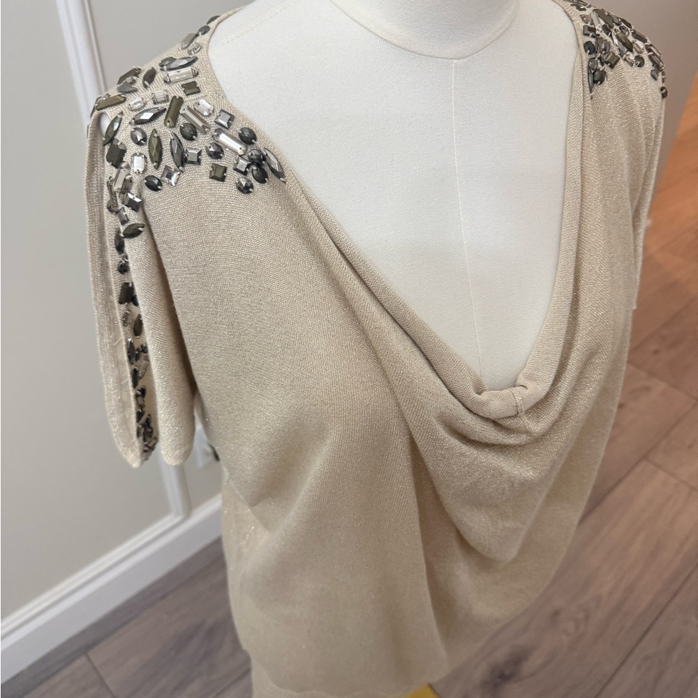 Cache Cream Embellished Blouse - Picture 3 of 8